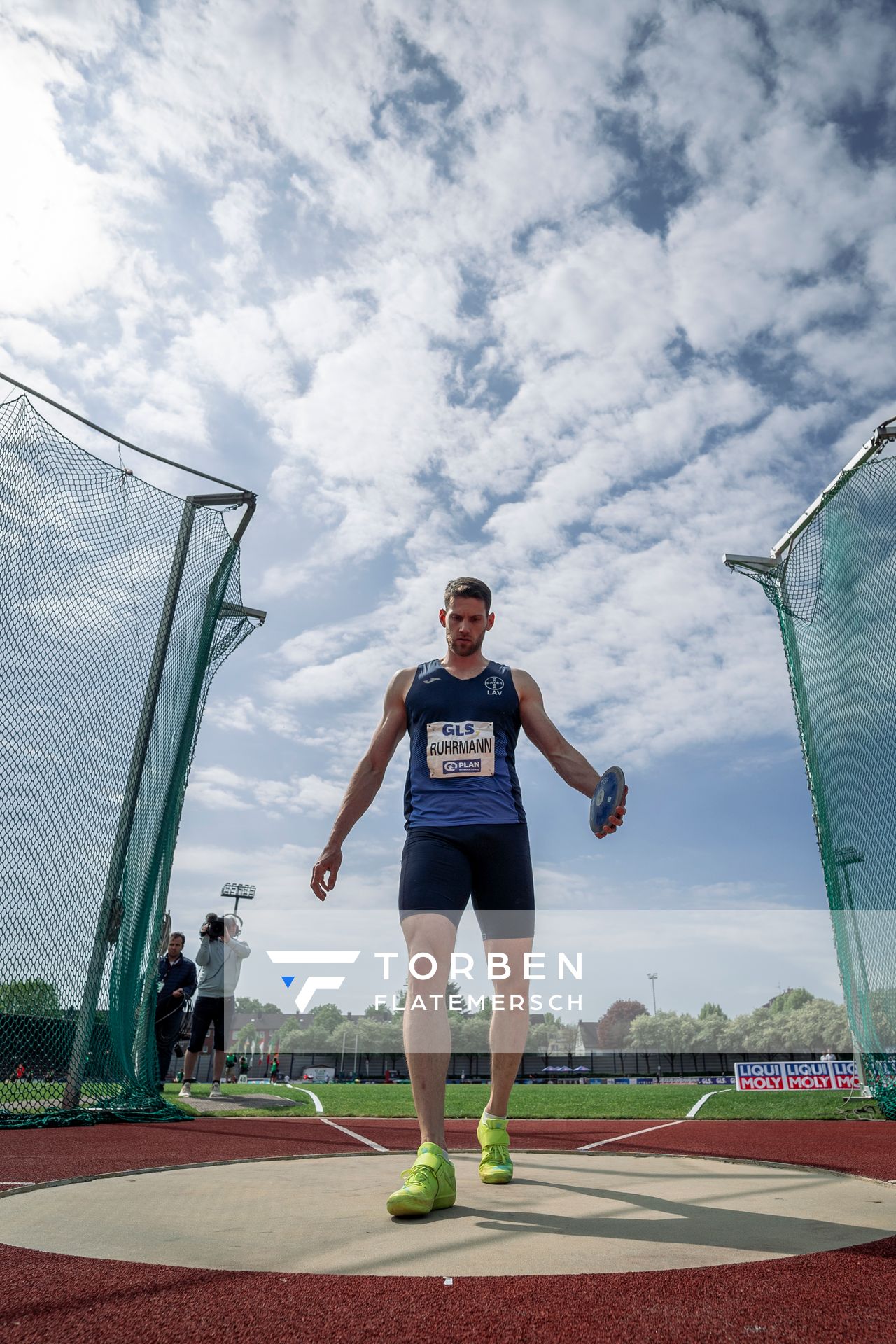 Jan Ruhrmann (LAV Bayer Uerdingen/Dormagen) beim Diskuswerfen am 08.05.2022 beim Stadtwerke Ratingen Mehrkampf-Meeting 2022 in Ratingen